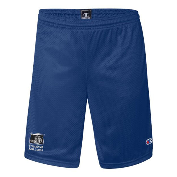 Polyester Mesh 9" Shorts with Pockets - Embroidered Logo Thumbnail