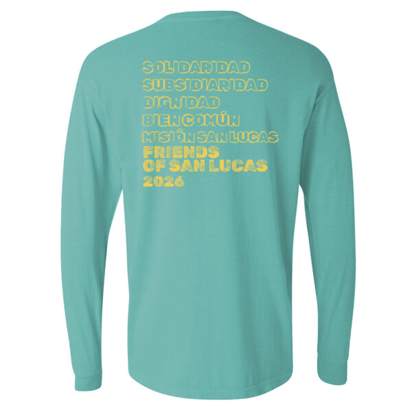 Unisex Garment-Dyed Heavyweight Long Sleeve T-Shirt - Printed Logos Thumbnail