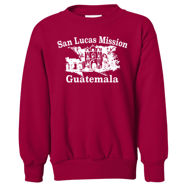 Hanes - Ecosmart® Youth Crewneck Sweatshirt - Screen Print Logo Thumbnail