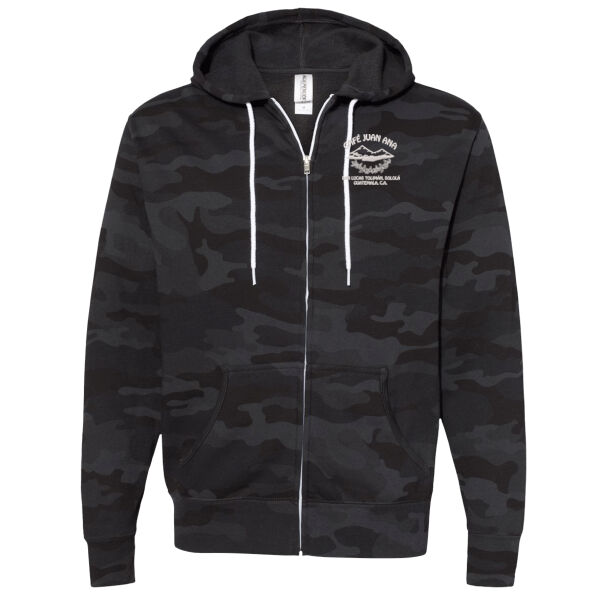 Independent Trading Co. Unisex Lightweight Full Zip Hooded Sweatshirt - Embroidered Logo Thumbnail