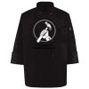 Ten Pearl Button Black Chef Coat Thumbnail