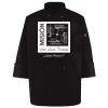 Ten Pearl Button Black Chef Coat Thumbnail