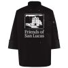Ten Pearl Button Black Chef Coat Thumbnail