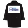 Ten Pearl Button Black Chef Coat Thumbnail