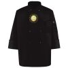 Ten Pearl Button Black Chef Coat Thumbnail