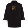 Ten Pearl Button Black Chef Coat Thumbnail